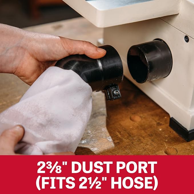 JET 6-Inch Benchtop Jointer, Helical Cutterhead, 1 HP, 115V 1Ph (JJ-6HHBT)