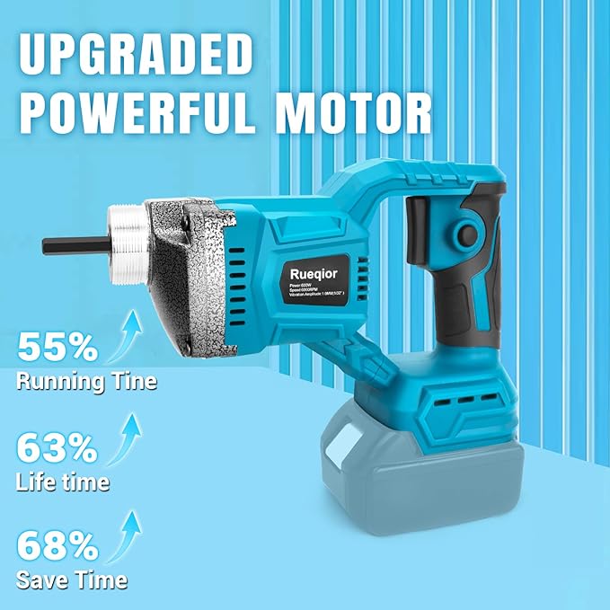 Handheld Concrete Vibrating Tool Compatible with Makita 18V Battery, 600W Cordless Concrete vibrator with 3.8FT Shaft Rod 5,500VPM Portable Pencil Cement Vibrarator Remove Air Bubble(No Battery)