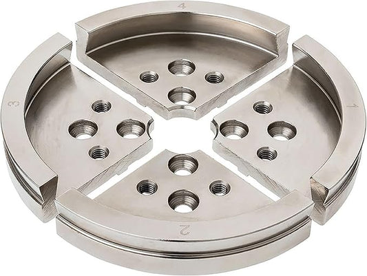 Large 130mm Dovetail Jaws for Woodturning Lathe Chucks, with smooth inside and outside for holding large workpieces, Compatible with Super NOVA 2, G3.