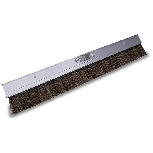 MARSHALLTOWN Aluminum Backed Concrete Broom for Finishing, Horsehair Fibers, 48 Inch, Made in The USA, 428HH