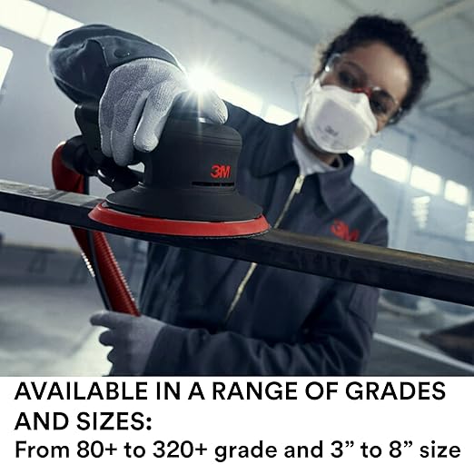 3M Xtract Net Disc 710W, 80+, 5 in, Die 500X, Pack of 50 Hook and Loop Sanding Discs, Virtually Dust-Free, Premium Option for Metal, Wood, Composites, Stock Removal, and Fine Finishing