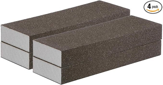 HARFINGTON 4pcs Medium Grit Sanding Sponge Blocks 180-240 Grit Foam Sanding Block for Polishing Kitchen Metal Wood Drywall, 200x70x25mm