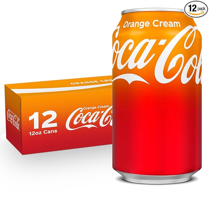 Coca-Cola Orange Cream Soda, 12 oz. cans (Pack of 12)