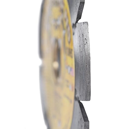 Delta Diamond Mad Dog HS 5 Inch Segmented Diamond Blade, .085 X 7/8"-5/8" Arbor, Premium, Wet/Dry, Laser-Welded, General Purpose Cutting Concrete, Masonry, Stone (5")