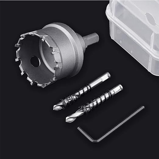 31mm (1-2/9 inch) Metal Steel Hole Saw with 2 Drill Bits, Hole Cutter for Thick Metal,Stainless Steel,Iron and Wood (31mm (1-2/9 inch))