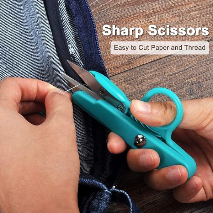 UCEC Thread Snips for Cutting, Thread Cutter Yarn Scissor for Crocheting, Embroidery Scissors Fabric Scissors Small Sewing Snips, 6 Pack