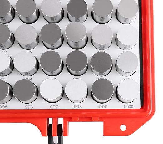 Accusize Industrial Tools 0.917''-1.000'', 84 Pcs Steel Plug Pin Gauge Set, Minus, Class Zz, M7(-)