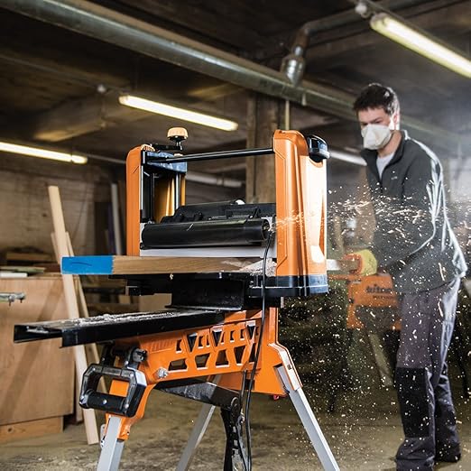 Triton TPT125 Benchtop Thickness Planer - 12-1/2" Wood Planer with 17,500 Cuts Per Minute, Adjustable Depth for Woodworking Projects, Efficient Dust Extraction System
