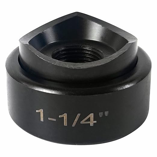 AMZCNC 1-1/4" Conduit Punch and Die for Hydraulic Knock Out Driver 3/4"-16UN Thread ((Conduit Hole Size) 1-1/4")(Actual Hole Size: 1.7")