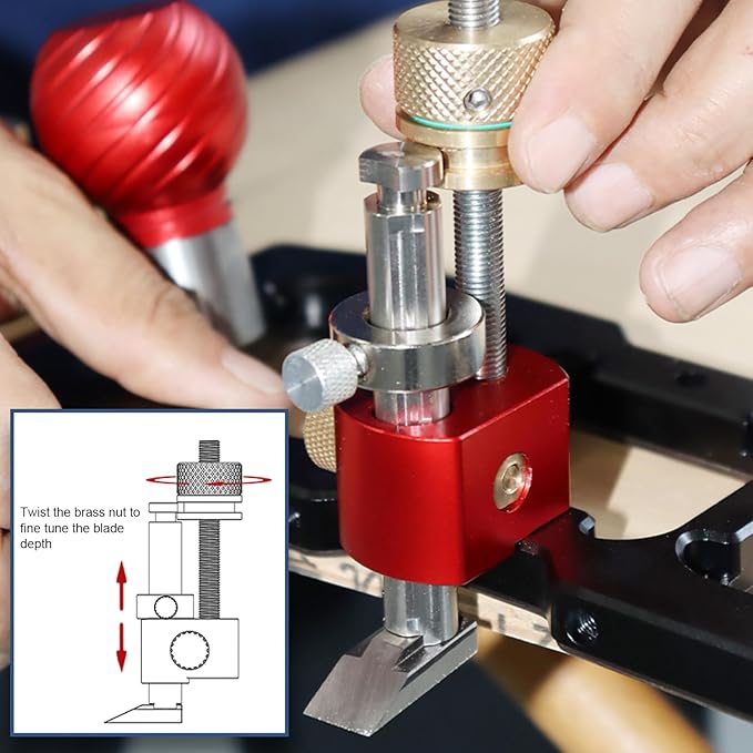 Aluminum Alloy Hand Planer - Depth Adjustable with Incisive Blade, Ideal for Woodworking Projects