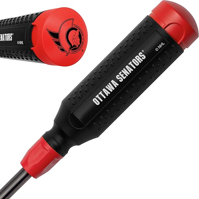 MEGAPRO짰 NHL짰 Team Edition Multi-bit Screwdriver | Officially Licensed NHL짰 Gear | Durable, Ergonomic, Pro-Grade Screwdriver (Ottawa Senators짰)