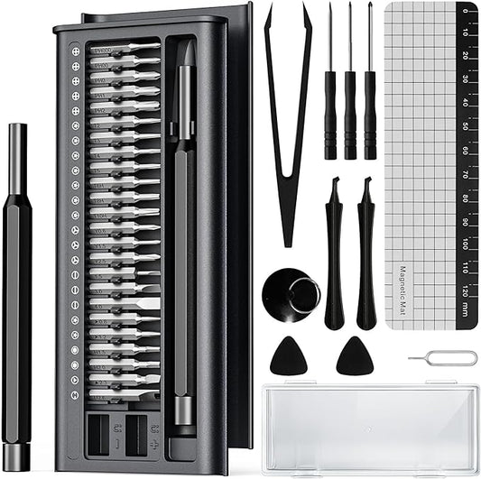 38-in-1 Precision Screwdriver Set,Mini Professional Magnetic Pads Tiny Repair Tool Kit for Macbook,Computer,Laptop,iPhone, PS4,PS5,Xbox, Switch,Eyeglasses,Watch,Ring Doorbell,Electronic,Gifts for Men