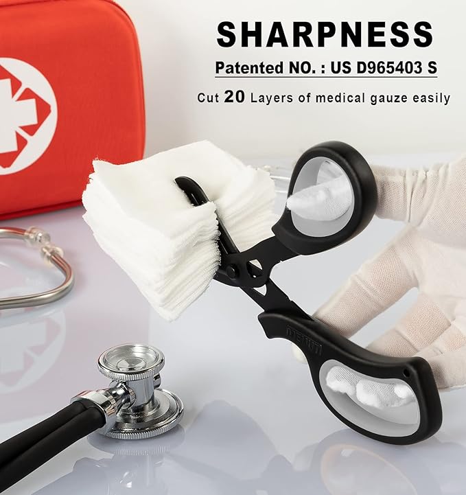 MEUUT 2 Pack Trauma Shears Bandage Scissors - Medical Supplies with 8 inch Heavy Duty Medical Scissors for EMT Workers Nurses