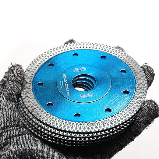5 Pcs/Box YIJING 4.5" Mesh Thin Turbo Blade Super Thin Tile Diamond Blade for Granite Marble Ceramic Tile