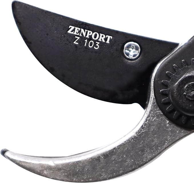 Zenport Pruner Z103 Large Landscape Crew, 1-Inch Cut, Die Cast Aluminum Handles, 8.5-Inch, orange