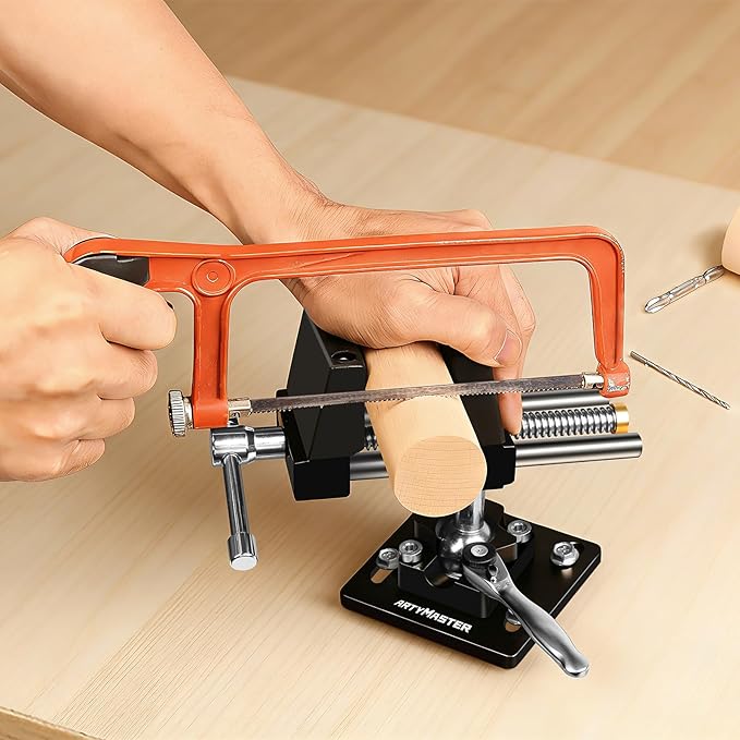 ArtyMaster Vise 4-Inch 360째 Ball Joint Swivel Bench Vise, Heavy Duty Aluminum Workbench Vise with Quick Ratchet Lock, Silicone Jaw Pads, Ideal for Woodworking, Repair & DIY Projects (WT117B)