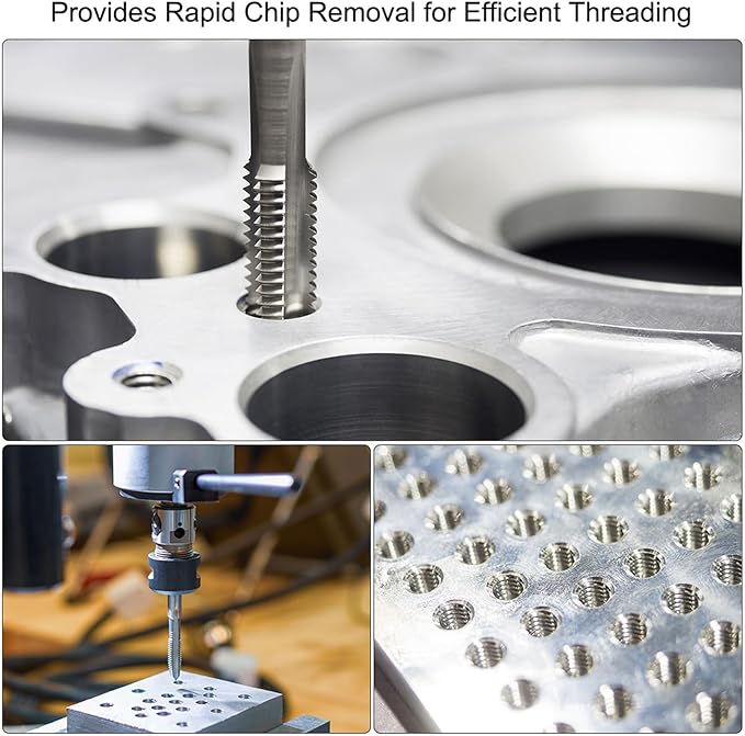 uxcell Metric Thread Tap M18 x 2.5 H2 160mm Straight Flute Screw Thread Milling Machine Taps Threading Tapping Repair Tool
