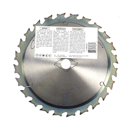 2-Pack 6-1/2" 24-Tooth Arbor 5/8" Woodworking Circular Saw Blade,Framing/General Purpose,Special Anti-Thermal Adhesion Coating on Cutting Edge-TA,High Finish, Long Life,6-1/2" 24T 5/8"