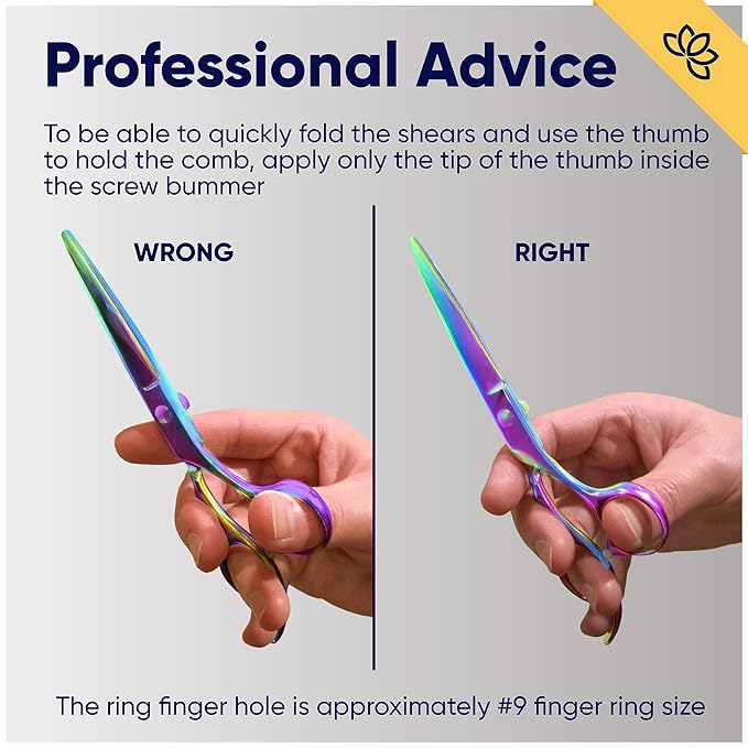 Equinox Razor Edge Series Professional Hair Scissors - 6.5??Premium Japanese Stainless Steel Hair Cutting Scissors, Hair Shears, Hair Razors for Hair Cutting, Barber Accessories & Hair Salon Supplies
