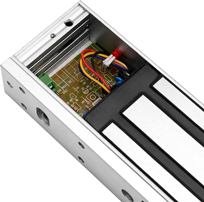 Electric Magnetic Lock with Z and L Bracket 500KG 1200LBS Holding Force Electromagnet Lock 12V Fail Safe NC Mode Single Door for Access Control System (1200Lbs with Z and L Bracket)