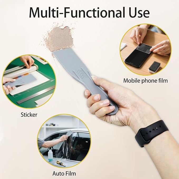 6 Pcs Flexible Plastic Paint Scraper, 2 Inch Plastic Putty Knife Flexible Knives for Taping Drywall Wall Painting Spackling Patching Spreading Painting Wall Scratching