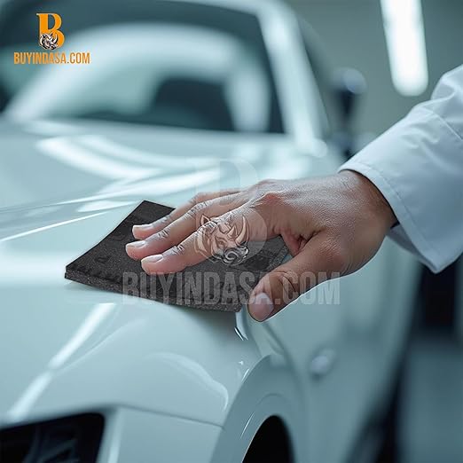 Indasa Rhynosoft Foam Sanding Pads - 4.5" x 5.5",Hook and Loop, 100 Grit, Redline & Plusline, Flexible,Tear-Resistant,Ideal for Automotive,Wood,& Finishing (Pack of 20 Pads)