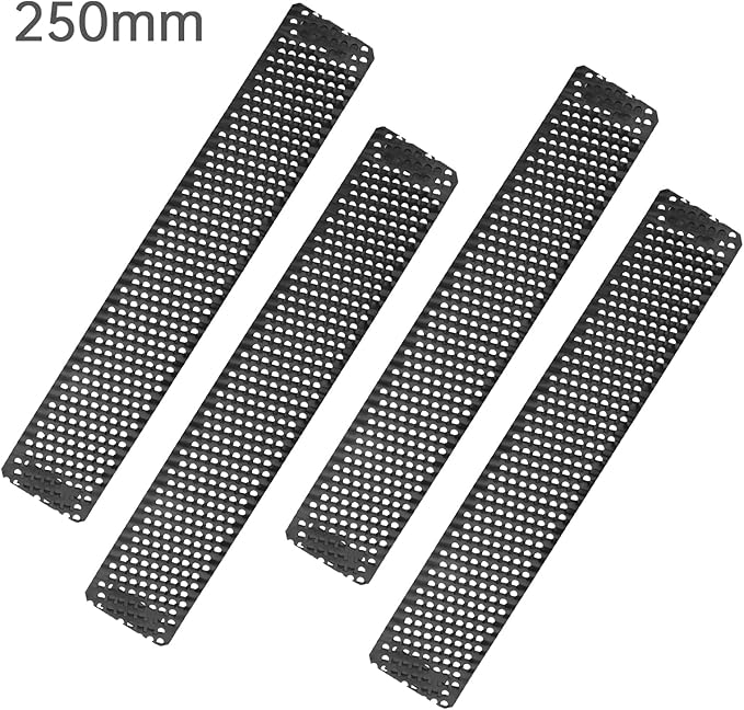 10-Inch Curved Flat Standard Cut Replacement Blade, 4 Pack Steel Shaver Cheesegrater Rasp for Surform Pocket Plane, Dent Repairs, Wood Fiberglass, Shaping Curved Surfaces Hand Plane Scraper