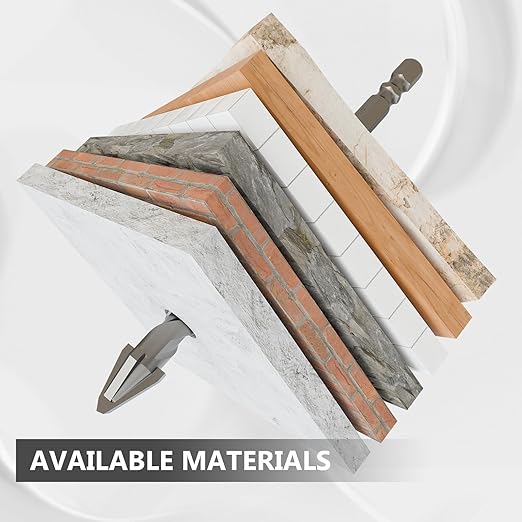 CATITO 5PCS Newly Upgraded Cross Eccentric Drill Bit Set, Hex-Shank Ceramic Tile Drill Bit, Professional Masonry Drill Bit Set, Suitable for Glass/Brick/Plastic/Cement/Wood/Ceramic Tiles/Etc