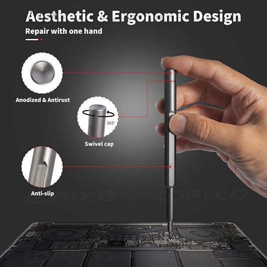 Screwdriver Set Star Pentalobe P5/P2 Triangle Triwing Y000 Y00 for Iphone/macbook/xbox/Switch Controller laptop PC Screwdriver Phillips,FlatHead Glasses Repair Kit Compatible with torx T8/T6/T5/T9/T10