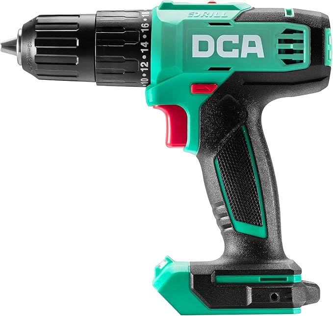 DCA 20V Cordless Hammer Drill, 354 In-lb Torque, 1/2" Keyless Chuck, 22500 IPM, 2 Variable Speeds, 18+1+1 Position, Power Impact drill (Battery and Charger not Include, tool only) ADJZ2035i13Z