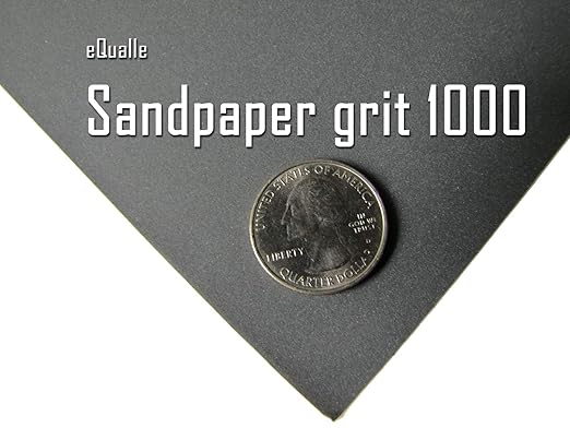 1000 Grit Sandpaper Sheets 25 Pack 9x11 in Coarse Silicon Carbide Sandpaper Surface Preparation Wood Metal Paint Stripping Automotive Sanding Lija para Autos Rust Removal Woodworking