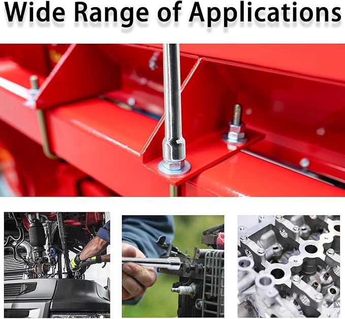 2Pcs 10mm Socket Wrench Screwdriver, Hexagon Nut Driver with Steel Cushion Grip for Easy Hand-Making and Repair Projects