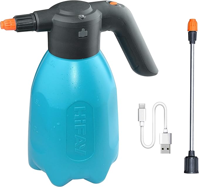 ES2-PRO Electric Spray Bottle 2L/0.5Gallon, Rechargeable Battery Powered Sprayer Spray 60 Bottles On a Single Charge, Automatic Plant Mister竊똏ump Sprayer,Indoor Watering Can for Plants