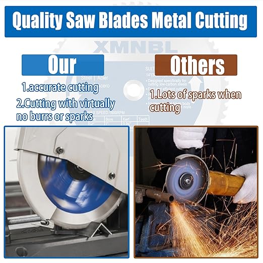 14 Inch Metal Steel Cutting Saw Blade,Replacement for Evolution 14 Inch Chop Saw Blade for Evolution S14CPS,S15CPS,S355MCS,S355CPS,S380CPS|Metal Cutting Saw,66Teeth Mild Steel Cermet Blade（2PC