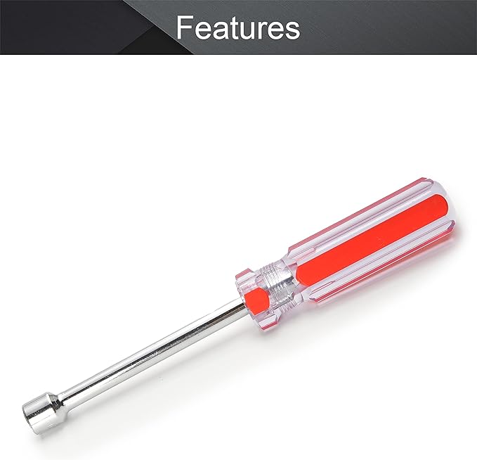 Utoolmart Hexagon Nut Nonslip Handle Hex Socket Wrench Screwdriver Hand Tool (10mm)