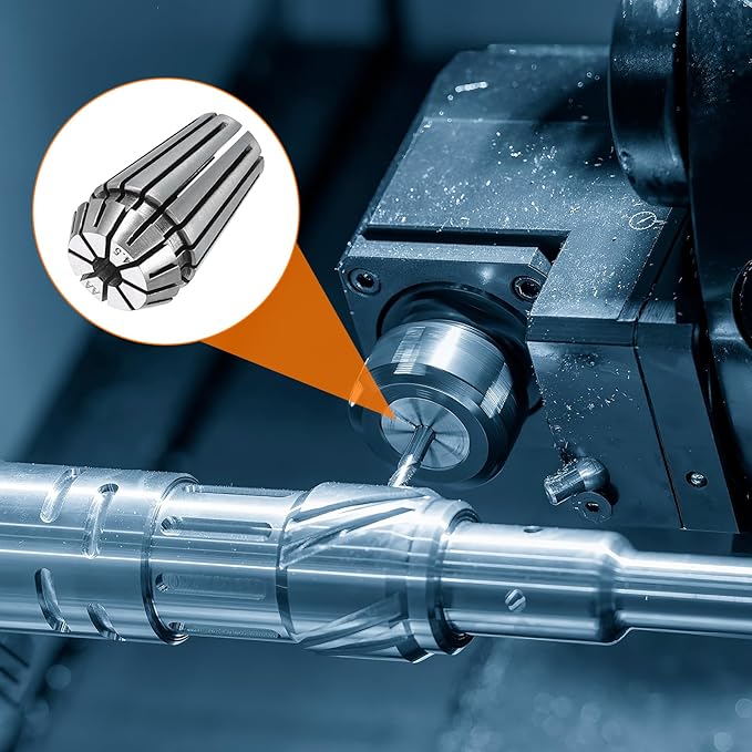 HARFINGTON Spring Collet Chuck ER16 4.5mm 65Mn Spring Steel Precision Router Collets for CNC Engraving Milling Lathe Tool