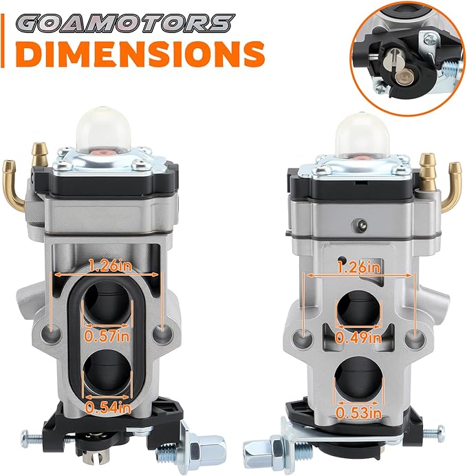 EBZ6500 Carburetor Kit for RedMax Backpack Blower EBZ7001 EBZ5150 EBZ5100 EBZ5150RH EBZ5100RH EBZ6500RH EBZ7001RH EBZ8001 EBZ8001RH EBZ6500 With Air Fuel Filter #848H108100, 505183101