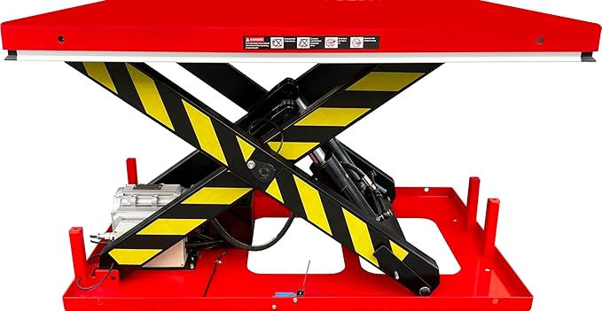 Electric Hydraulic Scissor Lift Table, 4,400 lb. Capacity, 51" x 33-1/2"