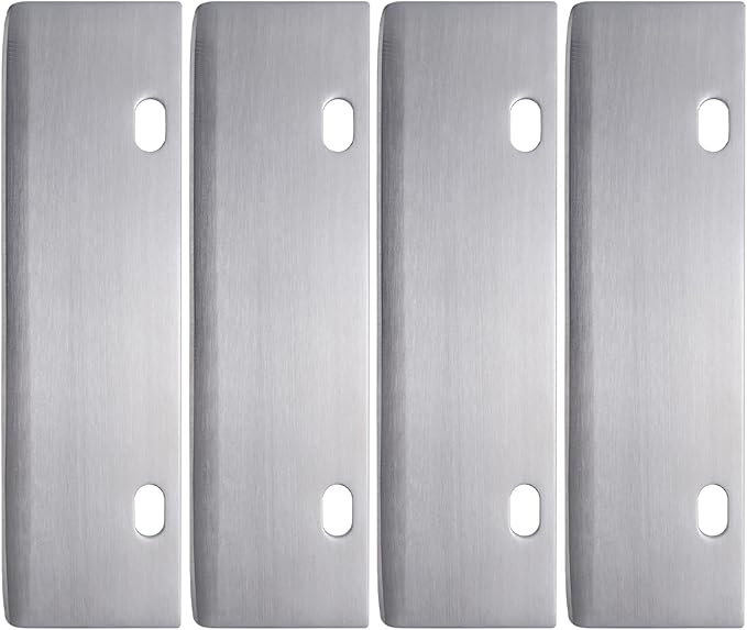 4 Pcs Grill Scraper Edge Sharper Blade Replacement, Stainless Steel Outdoor Barbecue Cleaning Tools, Heavy Duty Accessories for BBQ