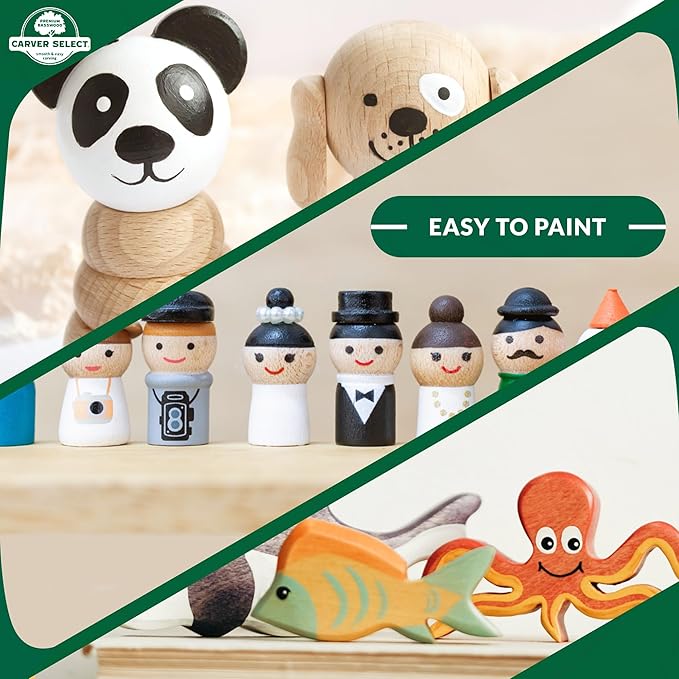 Basswood Carving Blocks Set of 16 ??Wood Carving Kit with Premium Bass Blocks ??for Crafts & Whittling ??Ideal for Beginners & Professionals