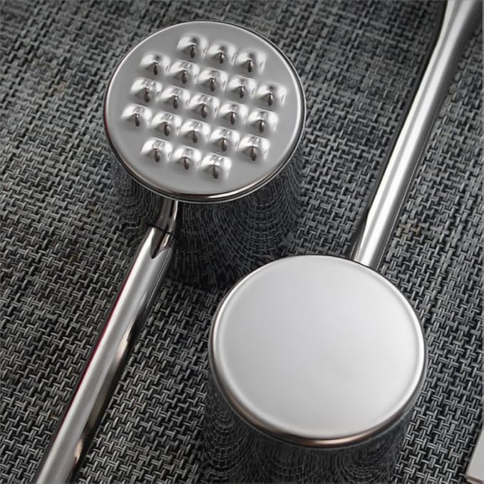 Meat Pounder,Meat Tenderizer Tool 304SS for Kitchen,Meat Mallet Meat Hammer Meat Beater for Tenderizing and Flattening Meat,Meat Pounder Tenderizer for Pounding Meats, Hanging Loop,(Rosewood)