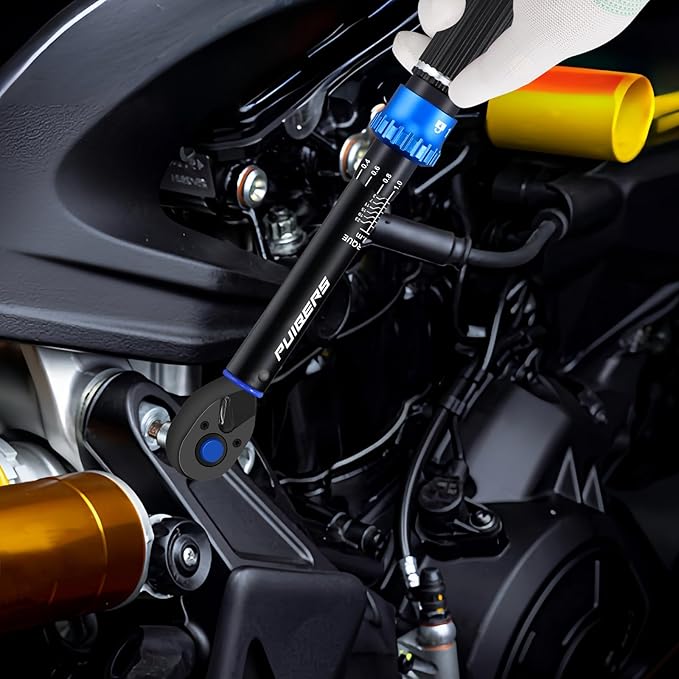 1/4 Inch Pound Torque Wrench, Bike Torque Wrench 1/4 3-25 NM/22.6-221.3 IN.LB竊똃ual-Direction Adjustable 72 Tooth Drive Small Newton Meter Wrenches for Bike, Motorcycle and Car Repair