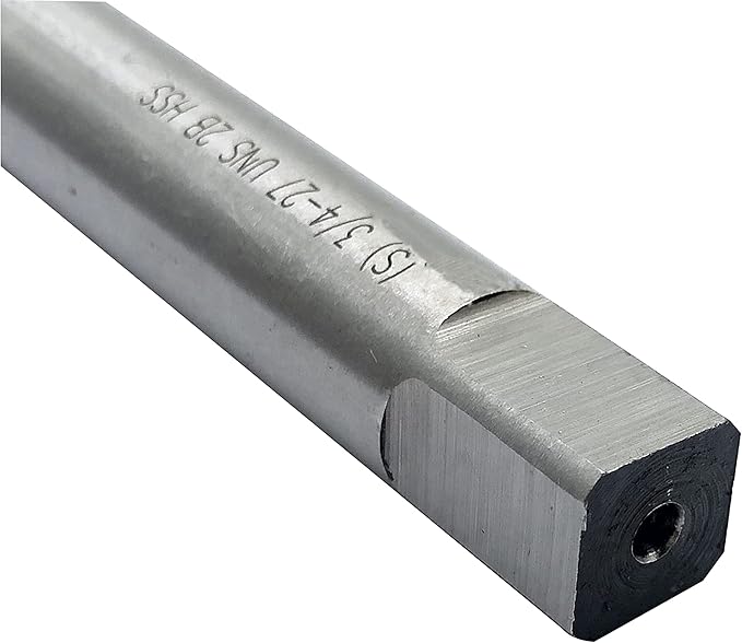 ZOUZMIN 3/4"-27 UNS Thread Tap and round Die Grinding Taper Shank Twist Drill bits Combo Set