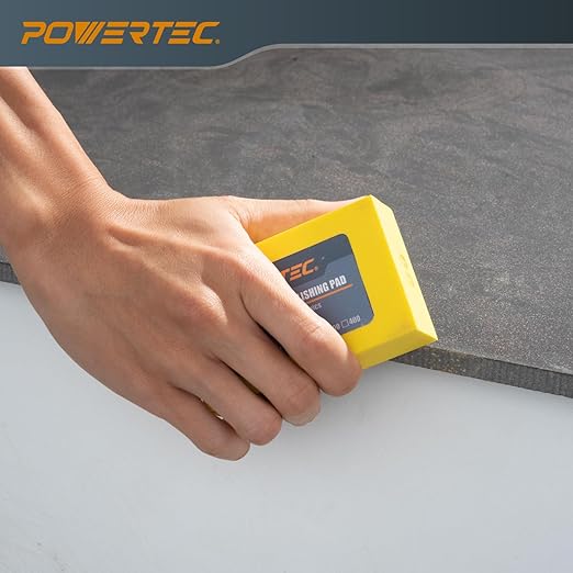 POWERTEC Diamond Hand Polishing Pads 60 Grits 2Pack, Diamond Sanding Block for Polishing and Grinding Porcelain, Ceramic Tile, Glass, Granite, Stone, Wood & Metal (71904-P2)