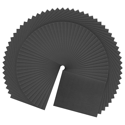 HARFINGTON 100pcs Sandpaper 500 Grit 9 x 11 Inch C-Weight Backing Silicon Carbide Abrasive Wet Dry Sanding Sheets for Wood Finishing, Metal Sanding, Automotive Polishing