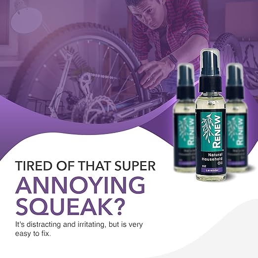 H흲MPURE짰 Renew Natural Household Oil Lavender - Eco-Conscious All-Purpose Lubricant Spray with Lavender Scent for Doors, Hinges & Locks - Natural Penetrating Oil for Smooth, Long-Lasting Lubrication