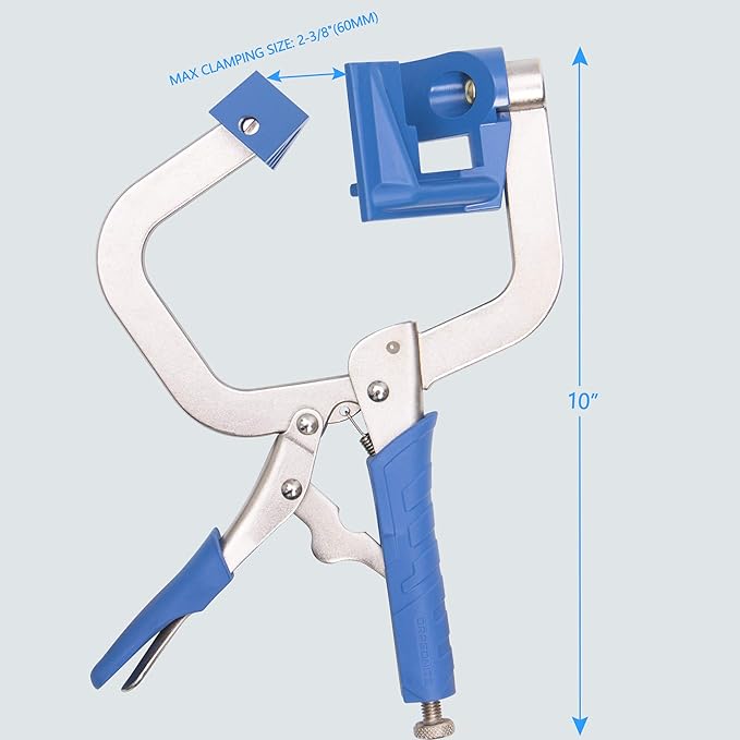 DRAGONITE 90 Degree Corner Clamp, 11 Inch Right Angle Clamps for Woodworking, Welding, Carpenter Photo Frame, Holding Assemblies Like Cabinets and Drawers, 2 Pieces