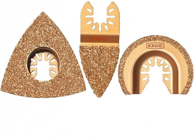 XXGO 120 Pcs Oscillating Multitool Blades Accessories Kits Compatible with Bosch, Chicago, Craftsman, Dremel, Fein, Harbor Freight, Milwaukee, Porter Cable, Ridgid, Ryobi, Rockwell XG1201