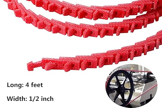 8FT Power Twist V-Belt 1/2-Inch x 8 Feet A Type, Adjustable Link V - Belt Type A Perfect for Lathes, Drill Press, Table Saws and Other Woodworking Tools (2PCS 4FT)