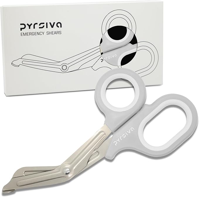 Trauma Shears ??7.5" Titanium-Coated Stainless Steel Bandage Scissors for Nurses, EMTs & Doctors | Professional Medical Shears for First Responders & Wound Care